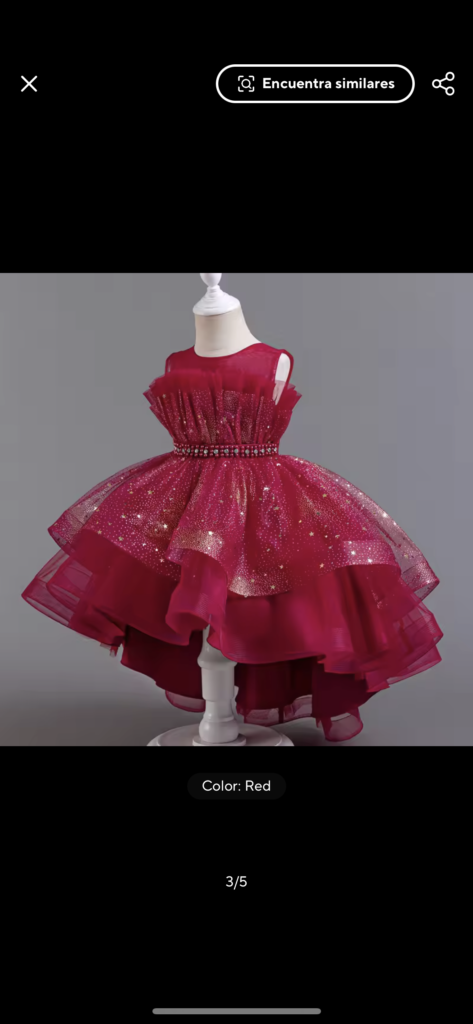 Vestido de Gala cola de pato