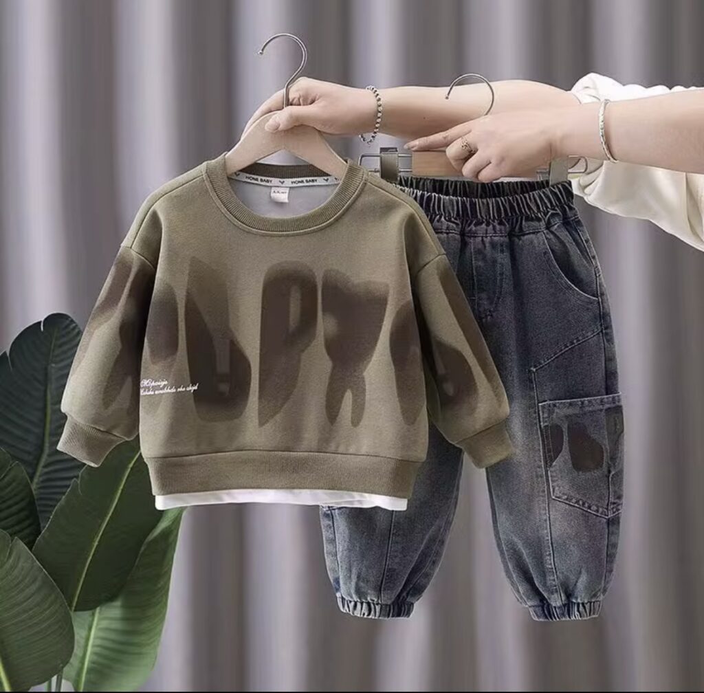 conjunto estilo coreano sueter + jeans